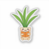 Sticker Plante intérieur, plantes, intérieur, pot, feuille (Devant)