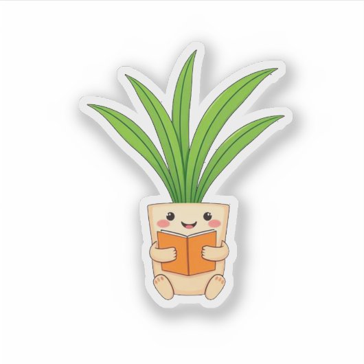 Sticker Plante intérieur, plantes, intérieur, pot, feuille (Devant)