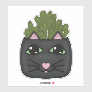 Sticker Plante Jade Chat Noir
