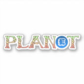 Sticker Plante pour notre planète (Devant)