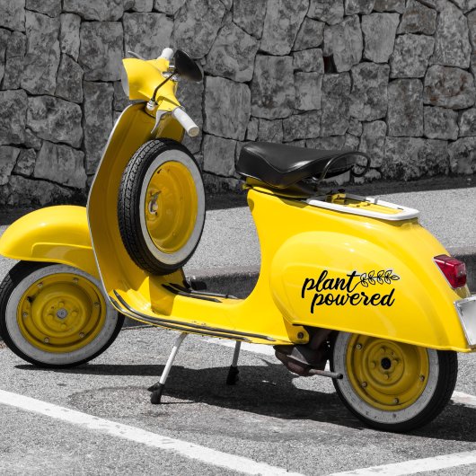 Sticker Plante Powered, Vegan