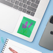 Sticker Plantes de lavande (Ordinateur portable avec iPhone)