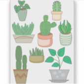Sticker Plantes en Pot (Devant)