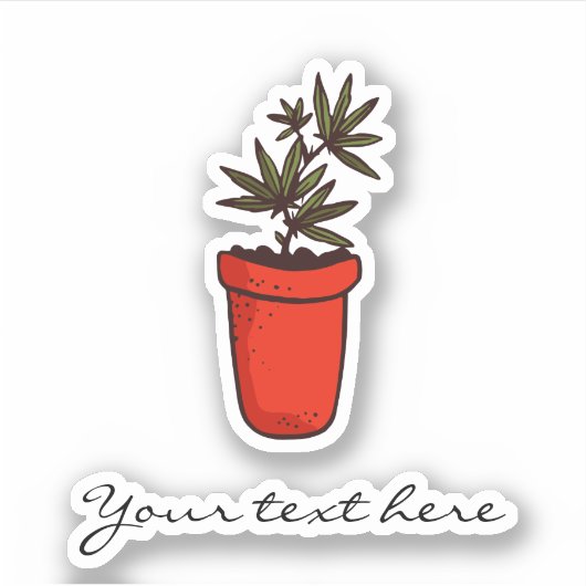 Sticker Plantes pointillés et succulents sur mesure Botani (Devant)