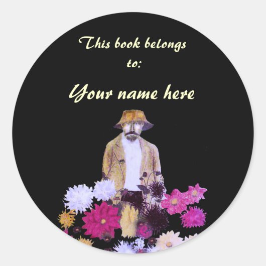 Sticker plaque Dahlia Gardener (Devant)