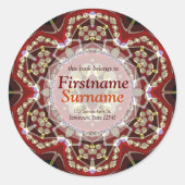 Sticker plaque d'art géométrique Aztec (Devant)