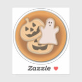 Sticker Plaque de biscuits d'Halloween (Feuille)