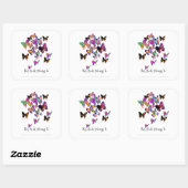 Sticker Plaque de livret pour papillons (Feuille)