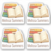 Sticker Plaque de réservation de nom personnalisé de la pi (Devant)