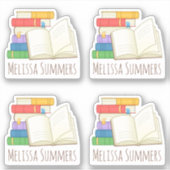 Sticker Plaque de réservation de nom personnalisé de la pi (Devant)