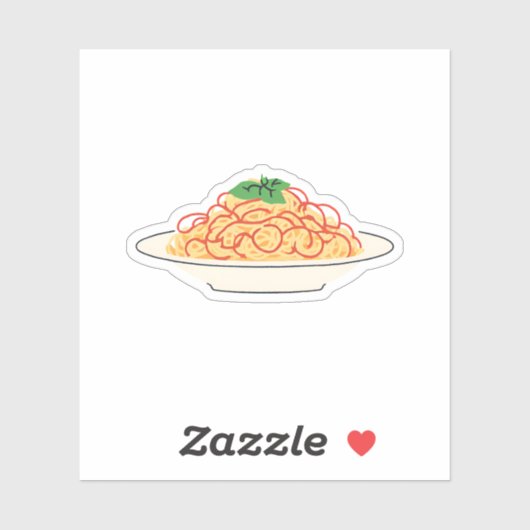 Sticker Plaque de Spaghetti (Feuille)