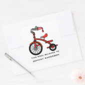 Sticker plaque de tricycle personnalisée (Enveloppe)