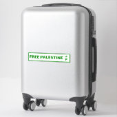 Sticker Plaque d'immatriculation de voiture Palestine - Fr (Sur valise)