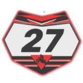 Sticker plaque d'immatriculation du vélo de terre Vinyl St (Devant)