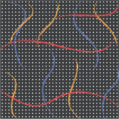 Sticker Plaque et points de peinture rétro (Devant)