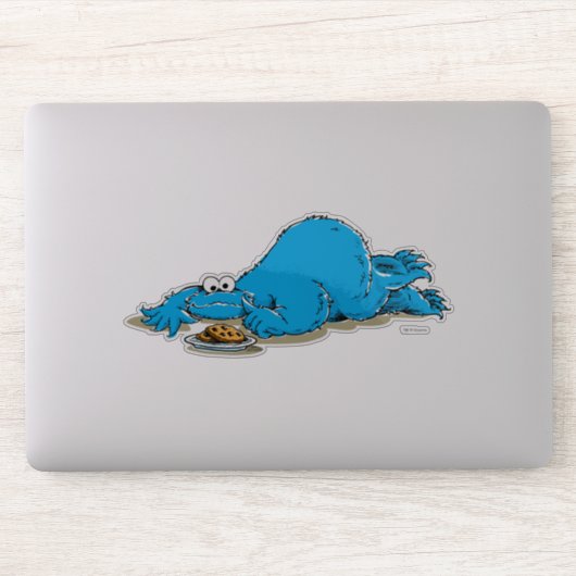 Sticker Plaque Monster de Cookies vintage (Ordinateur)