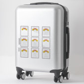 Sticker Plaque papillon (Sur valise)