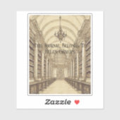 Sticker Plaque scolaire "The Library" (Feuille)