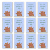 Sticker Plaques de livres de l'ours en peluche (Devant)
