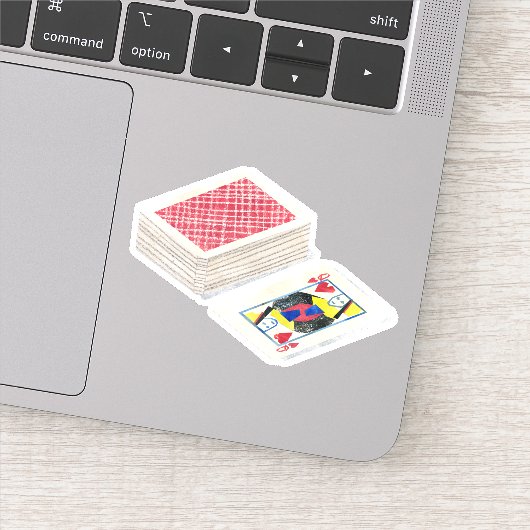 Sticker Plateau de jeu de cartes (Détail)