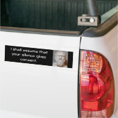 Sticker Plato Bumper, Silence donne son consenteme (Sur camion)
