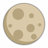 Sticker Pleine lune (Devant)