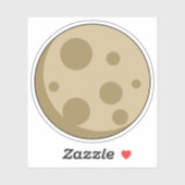 Sticker Pleine lune (Feuille)