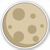 Sticker Pleine lune (Devant)