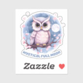 Sticker Pleine lune Mystique - Pastel Purple Night Sky - H (Feuille)