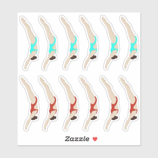 Sticker Plongée (Feuille)