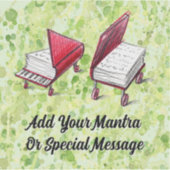 Sticker Plongée de chaux d'évasion créative avec livre et  (Devant)