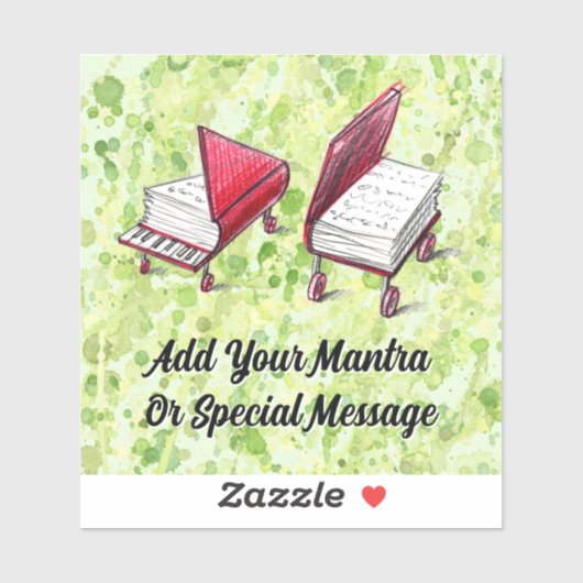 Sticker Plongée de chaux d'évasion créative avec livre et  (Feuille)