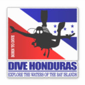 Sticker Plongée Honduras DF2 (Devant)