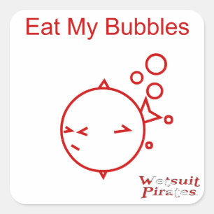 Sticker Plongée : Mangez Mes Bulles