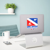 Sticker Plonger dans la mer Rouge (sq) (Ordinateur portable sur le bureau)
