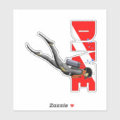 Sticker Plongeur autonome (Feuille)