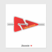 Sticker Plongeur de grotte (marqueur de ligne) (Feuille)