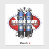 Sticker Plongeur de secours (ST) (Feuille)