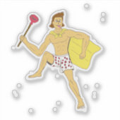 Sticker plongeur et sous-vêtements classique (Devant)