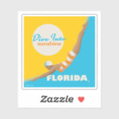 Sticker Plongez Dans Le Soleil | Floride (Feuille)