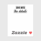 Sticker Plongez Dans Les Détails : L'Esprit Enquêteur Deep (Feuille)