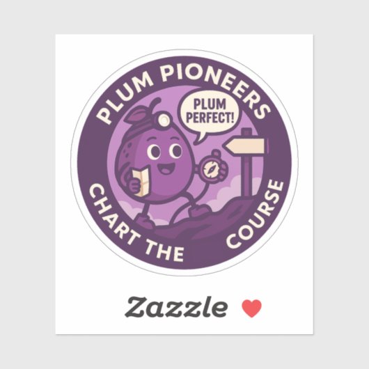 Sticker Plum Perfect Explorer Navigation (Feuille)