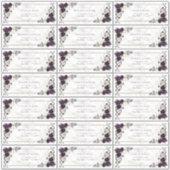 Sticker Plum Purple Gold Marble Mariage de automne Adresse (Devant)