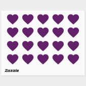 Sticker Plum Purple Heart (Feuille)