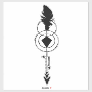 Sticker Plume Géométrique