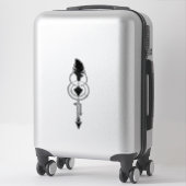 Sticker Plume Géométrique (Sur valise)