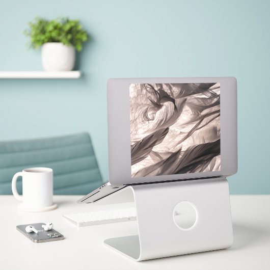 Sticker Plumes (Ordinateur portable sur le bureau)