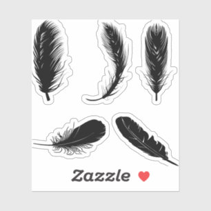 Sticker plumes-oiseaux-silhouette-animal