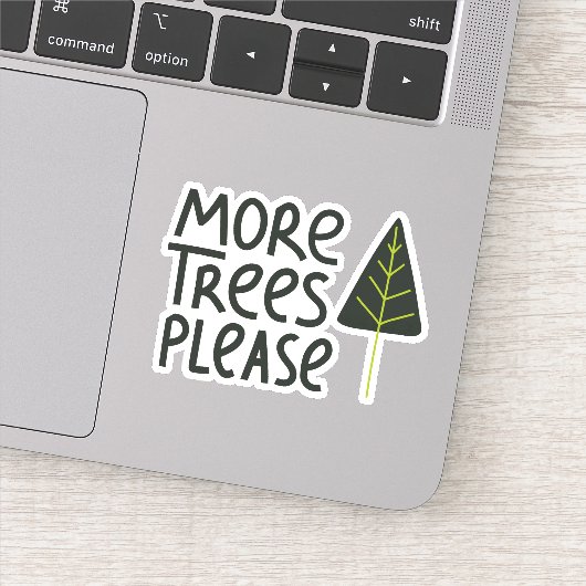 Sticker Plus d'arbres S'il vous plaît (Détail)