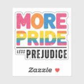 Sticker Plus de fierté moins de préjugé (Feuille)